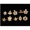 Image 1 : 10 Assorted Military Cap Badges