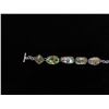 Image 2 : Ladies Sterling Bracelet 8" Abalone