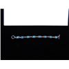 Image 1 : Ladies Sterling Bracelet 7" Turquoise Stones