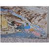 Image 2 : Leah Kalluk Inuit Original Acrylic on Art Board Arctic Bay E5-916 Camping Scene