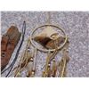 Image 3 : Lot of 4 Wooden Mask, Cross Necklace, Dreamcatcher with Jingle Dress Bells, Western Boot