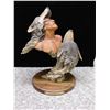 Image 1 : "Wolf Song" Aboriginal Native Shaman and Wolf Singing Statue