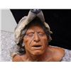 Image 6 : "Wolf Song" Aboriginal Native Shaman and Wolf Singing Statue