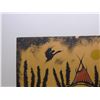 Image 2 : "Native Rising" First Nation Woodlands Painting on Board Les Mawakeesick 2005