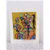 Image 1 : Norval Morrisseau "Artist's Wife and Daughter" Acrylic Painting on Paper