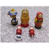 Image 1 : Lot of Wooden Nesting Dolls Russian Made in USSR, Bottle and Corkscrew