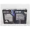 Image 1 : Lot of 2 Star Trek I.K.S. Mat'Ha and S.S. Emmette Online and Official Starship Collection Replicas
