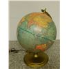 Image 1 : Vintage Light Up Globe Plasti-Lite George Cram 12" Iluminated