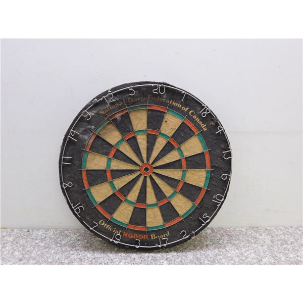 Vintage National Darts Federation of Canada NODOR Dart Board