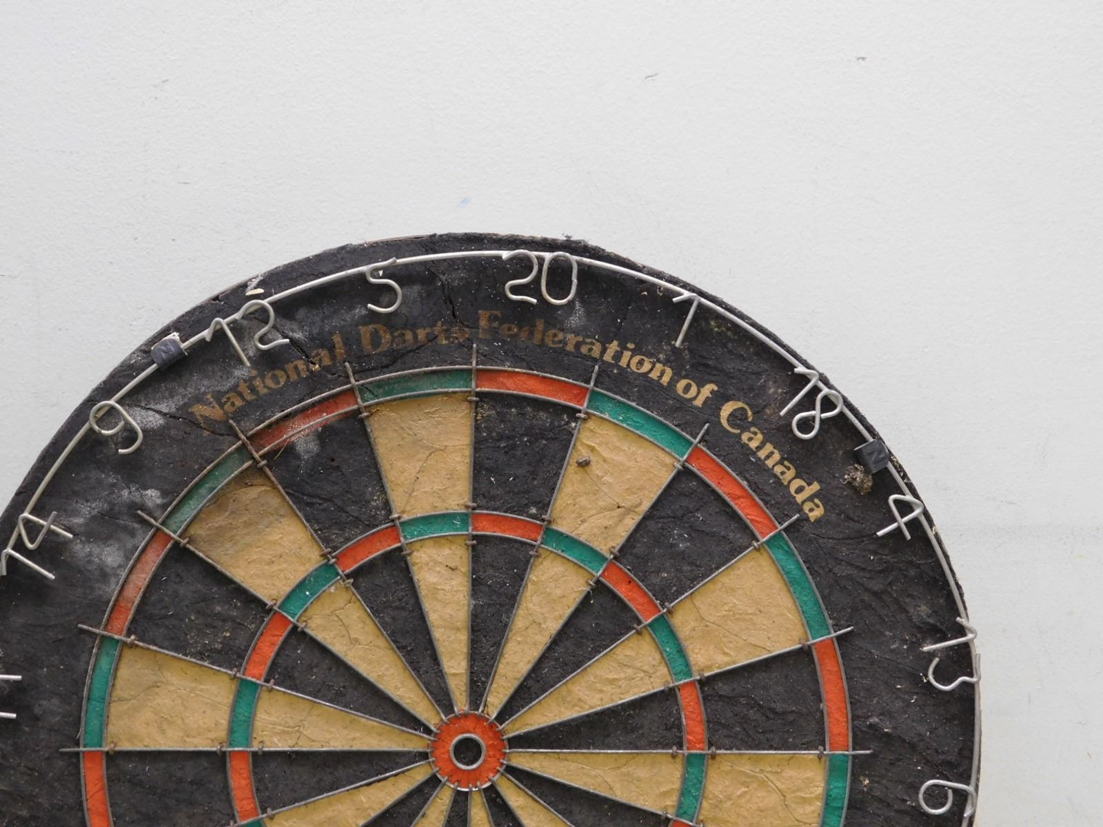 Vintage National Darts Federation of Canada NODOR Dart Board