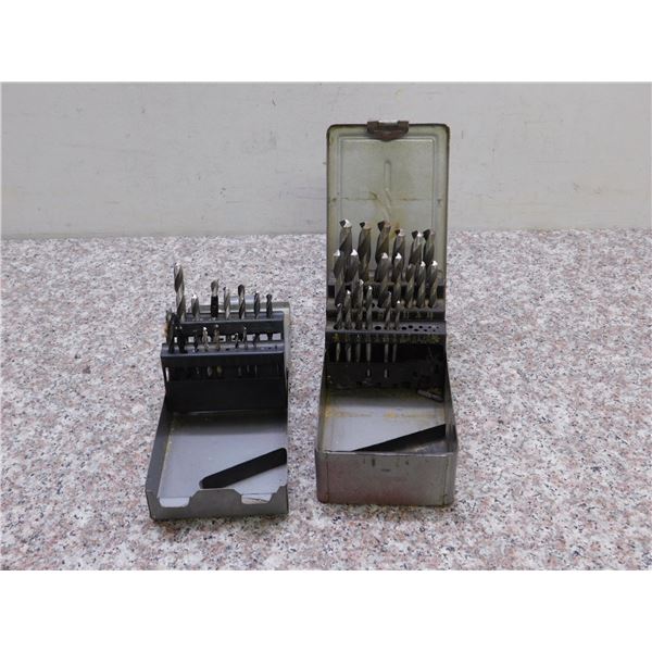29 Piece and 19 Piece high Speed Drill Bit Sets *mostly complete*