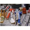 Image 5 : Lot of Misc Hand Tools, Paint Brush, Caulking Gun, Blade, Stanley Carpenter Square, Hardware, Etc