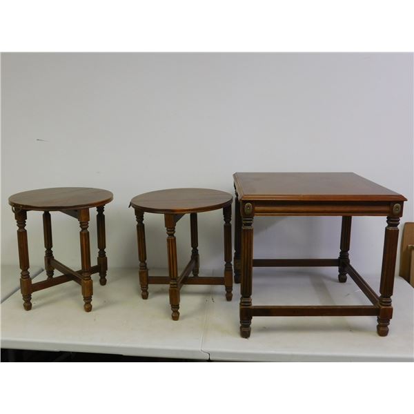 Set of Vintage Nesting Tables Wooden
