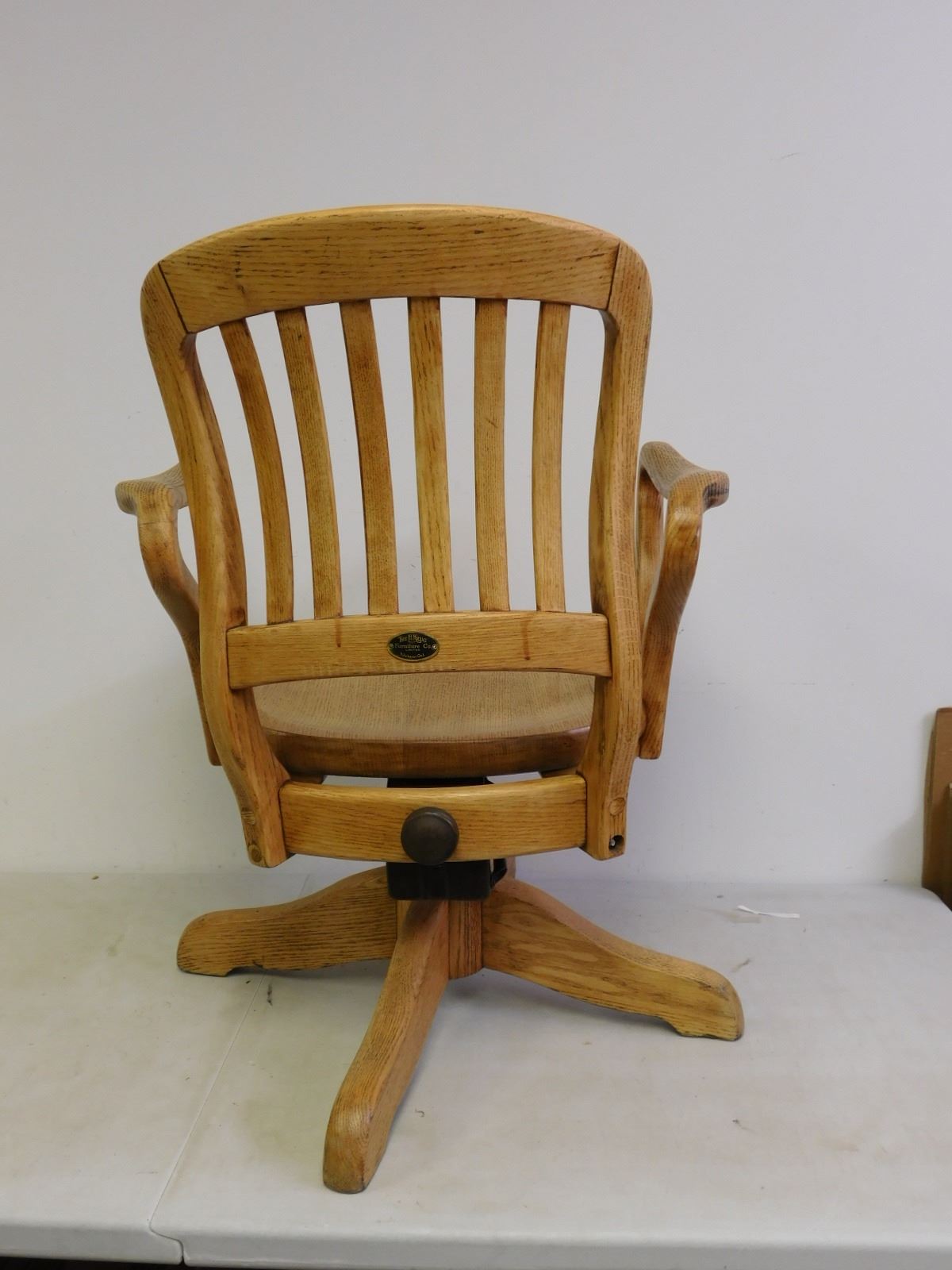 Antique Oak Office Chair H. Krug Furniture Co.