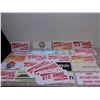 Image 1 : Lot of 24 Mixed Plastic License Plate Cover Local Towns + Businesses
