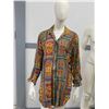 Image 1 : Vintage Women's 60s 70s Blazer Dress Shirt Patterned Boho Hippie Aztec Pattern