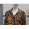 Image 2 : Vintage Women's 60s 70s Blazer Dress Shirt Patterned Boho Hippie Aztec Pattern
