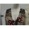 Image 2 : Vintage Women's Silvercord Petite 100% Rayon Size Medium Patterned Embroidered Vest Boho Indie