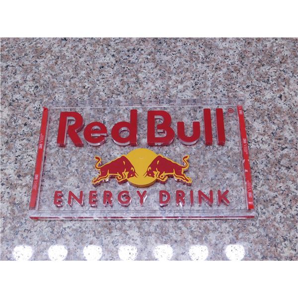 Red Bull Decorative Wall Sign Bar Man Cave Advertising
