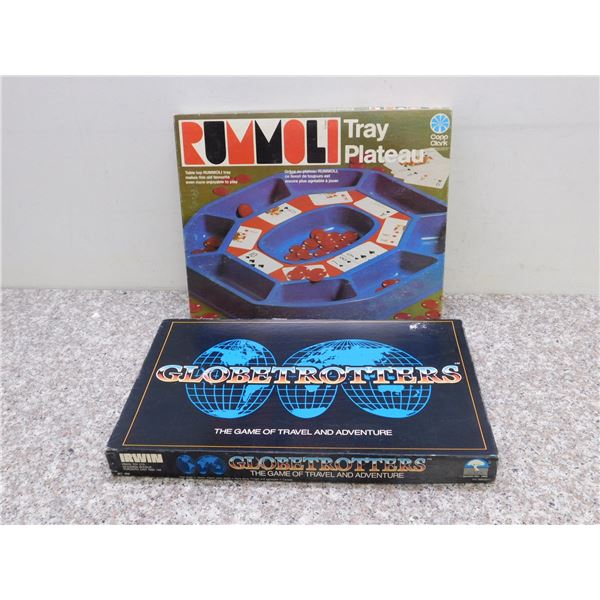 Lot of 2 Globetrotters and Rummoli Copp Clark Tabletop Board Games Strategy Games Vintage