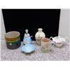 Image 1 : Lot of 6 Pcs Hungarian Vase, Italian Plant Pot, Jam and Sugar Bowls, Trinket Bowl and Mug Fine China