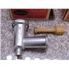 Image 2 : Lot of 2 Vintage Kitchen Sunbeam Mix Master Power Transfer Unit and Meat Grinder With Boxes