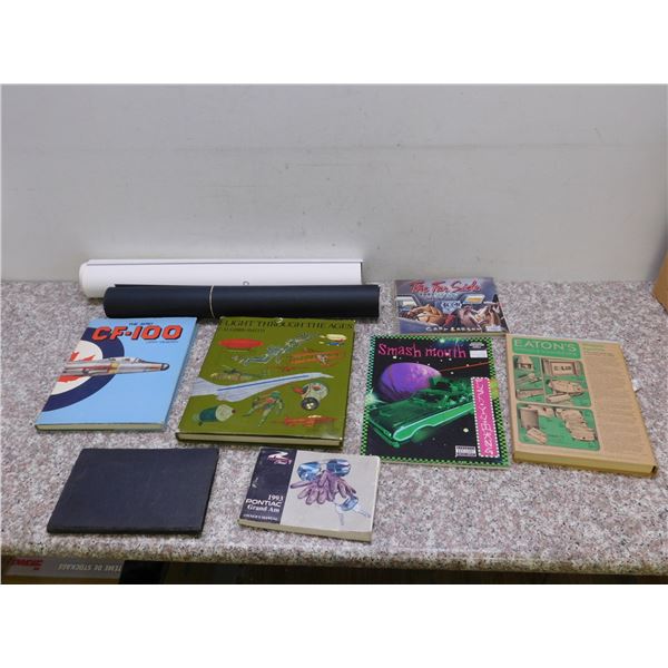 Lot of 9 Assorted Books, Calendar, Eatons Catalogue Smash Mouth Etc