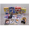 Image 1 : Gretzky Lot – 2002 Team Canada Bobblehead, 4 Cereal Boxes, 4 magazines with Gretzky Covers +