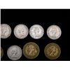 Image 3 : Lot of 9 Coins Old 3 Pence & 6 Pence Great Britain Coins. 3 Pence from 1939, 1944, 1960 & 1963 +