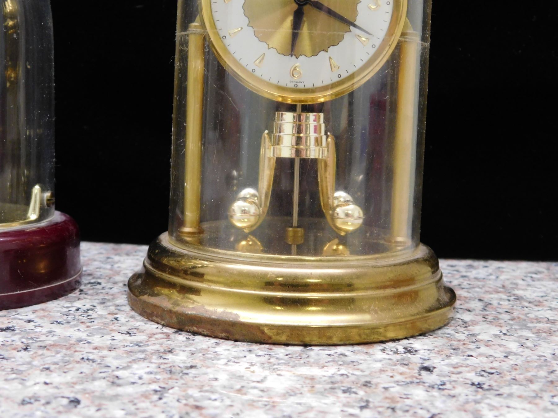 Lot of 2 Pendulum Anniversary Clocks Schmid Wind Up Made in Germany