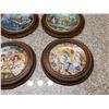Image 5 : Lot of 7 Collectible Plates with Wooden Frames Poetic Cottages, Sandra Kuck Children
