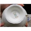 Image 8 : Lot of 3 Coal Port Tea Cups and Saucers and Pin / Brooch Miniature Plate Blue and White Design