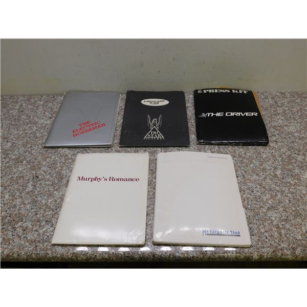 Lot of 5 Movie Press Kits 1980s " The Driver, 8 Million Ways To Die, Murphy's Romance, My Favorite."