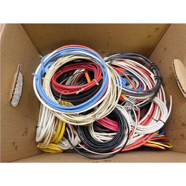 Box of Approx 13lb Household Copper Wiring Electrical Supplies
