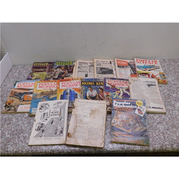 Lot of 15 Popular Mechanics Science 1930s - 1950s Books