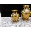 Image 2 : Gatco Solid Brass Twisted Rope Vases Set of 3