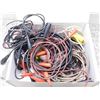Image 3 : Box Full of Clip Leads, Extension Cords, Electric Shavers, Transistor Intercom
