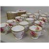 Image 2 : Lot of 43 Royal Albert American Beauty Cups Saucers Trios 3 Serving Plates, Cream and Sugar