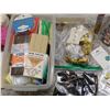 Image 3 : CRAFT SUPPLIES Lot Buttons Lace Zippers Yarn Shells Pine Cones Beads Ribbons Etc