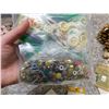 Image 7 : CRAFT SUPPLIES Lot Buttons Lace Zippers Yarn Shells Pine Cones Beads Ribbons Etc