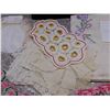 Image 4 : Lot of Vintage Hand Embroidered Linen Tablecloths and Doilies