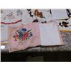 Image 5 : Lot of 6 Vintage Linen Handmade Hand Sewn Children's Apron, Waist Apron, Handkerchief, Dollhouse