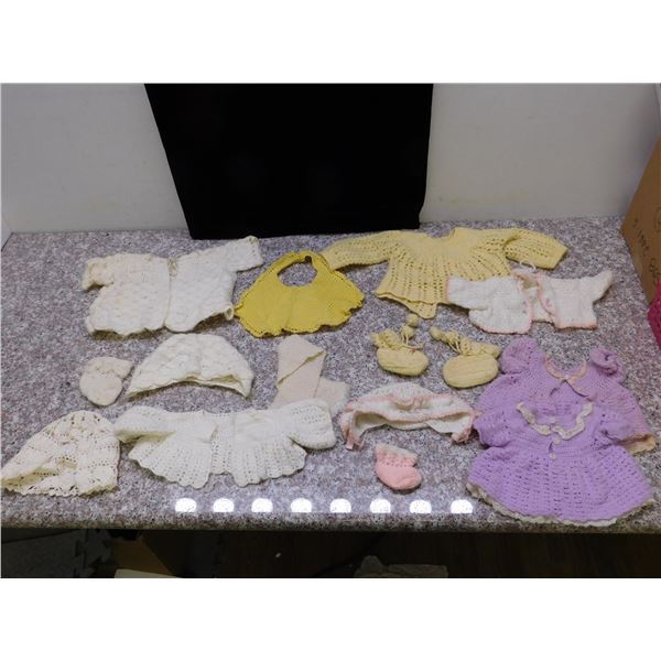 1960s Hand Crochet Doll Clothes for Mattel Baby First Steps