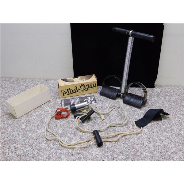 Lot of 2 Vintage Exercise Equipment Mini-Gym At Home Conditioning Exercise Tools