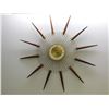 Image 1 : Snider Starburst Wall Clock Brass and Wood