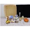 Image 1 : Lot of Knick Knacks END OF THE RUN PILE Misc Ceramic, Figures, Basket, Classical CDs, Vases