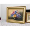 Image 3 : Lot of 2 E.C. Busch Framed Original Paintings Flowers In Vase, Still Life, Floral, Oils