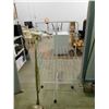 Image 3 : Lot of 3 3-Tier Tower Clothes Drying Rack, Ironing Board and General Electric Floor Polisher