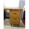 Image 2 : 7ft 2 Person Desk Wooden Vintage 9 Drawers
