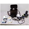 Image 1 : Pentax SP500 SLR Camera, Case and Eyemik Auto 1:35 200mm Lens + Paperwork & Accessories